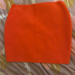Elegant Orange Women's Skirt